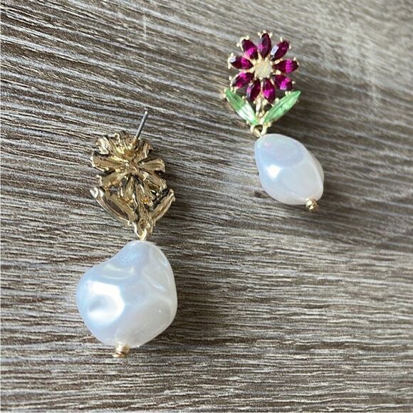 Bohemian flower earrings M265 - Picture 4 of 4